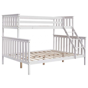 NAVIDA TRIPLE SLEEPER BUNK BED-Navida White Triple Sleeper