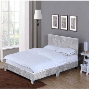 Oscar Crush Velvet Low Rise Bed