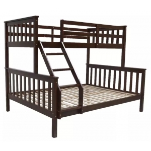 NAVIDA TRIPLE SLEEPER BUNK BED-Navida Triple Sleeper Brown