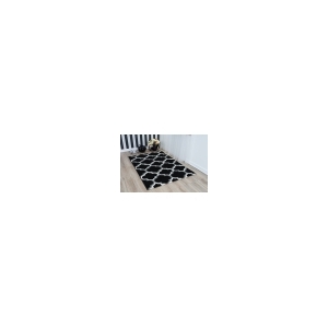 MOROCCAN STYLE EXTRA THICK RUG BLACK