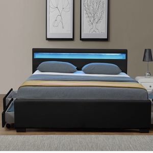 Zante Leather Led Bed